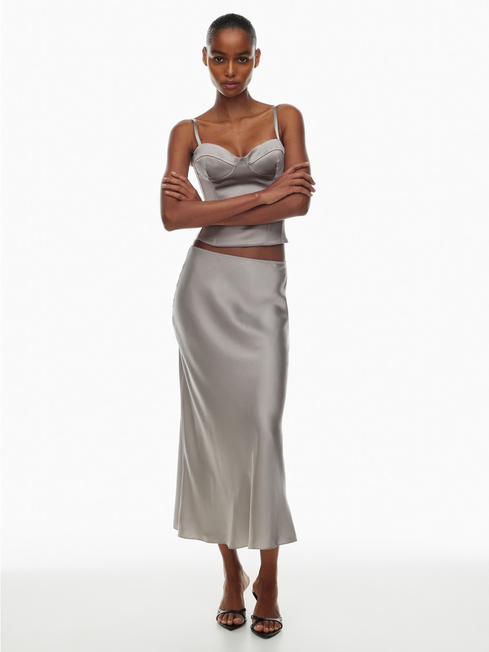 Aritzia TEN MAGNETIC SILK SKIRT